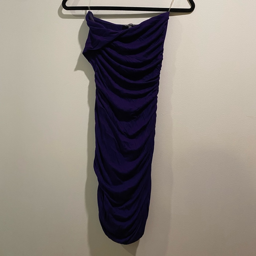 Purple Le Chateau Strapless Dress